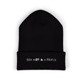 classic cuffed sea salt & screamo beanie (embroidery)