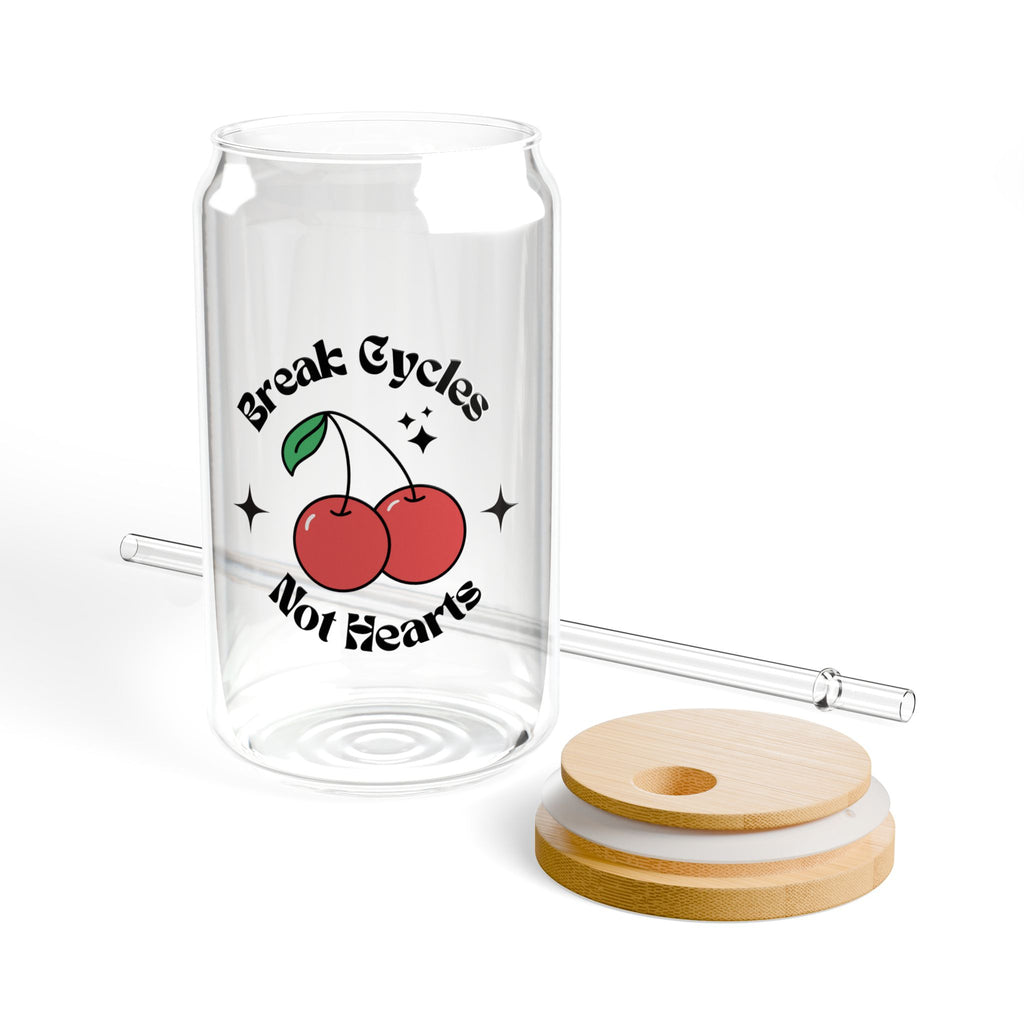 Break Cycles, Not Heats Eco-Friendly Sipper Glass, 16oz