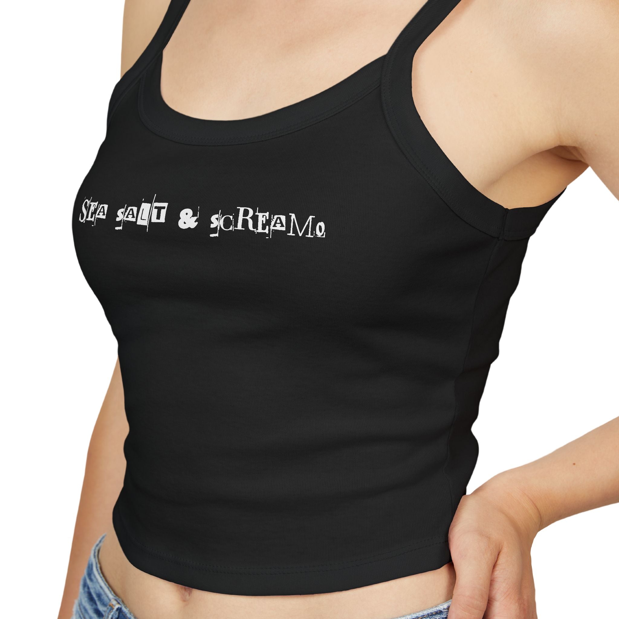 Sea Salt x Screamo- cropped graphic tank