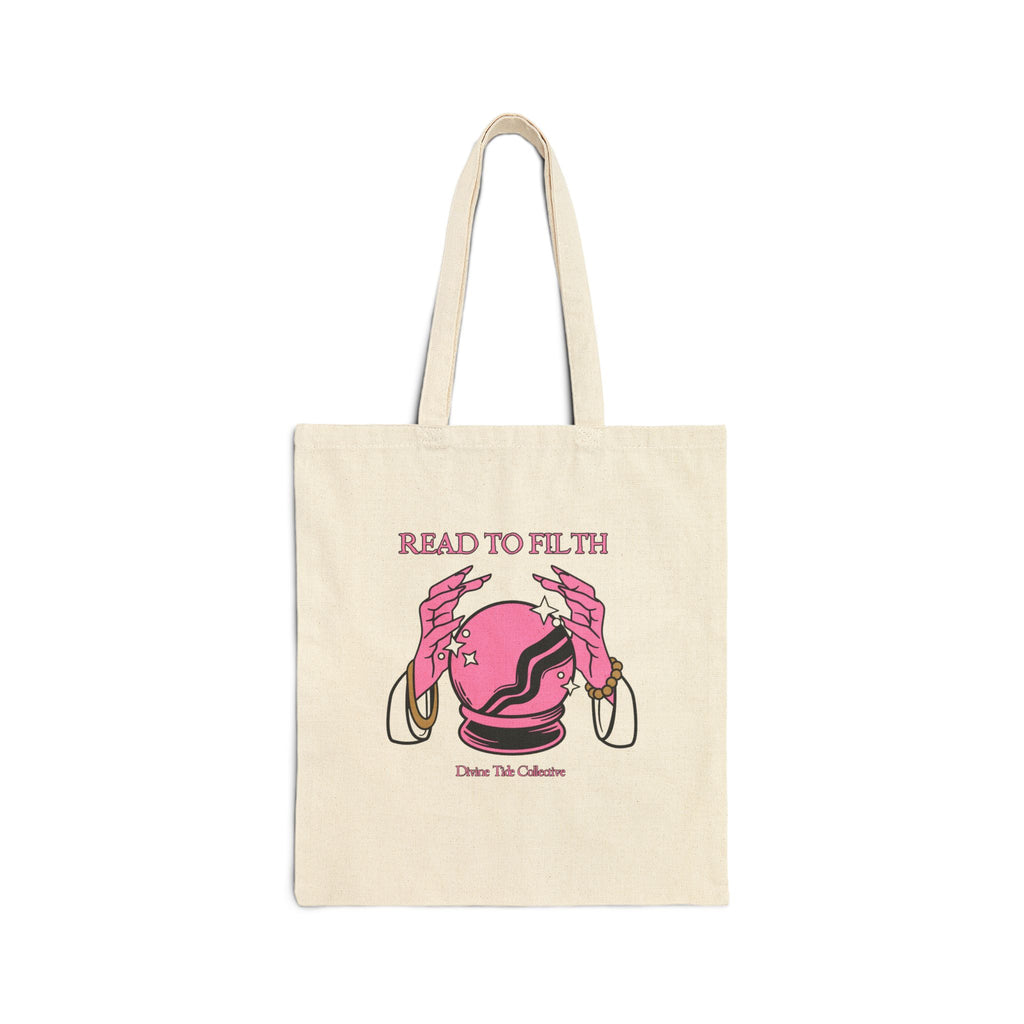 Read To Filth Crystal Ball- Cotton Canvas Tote Bag