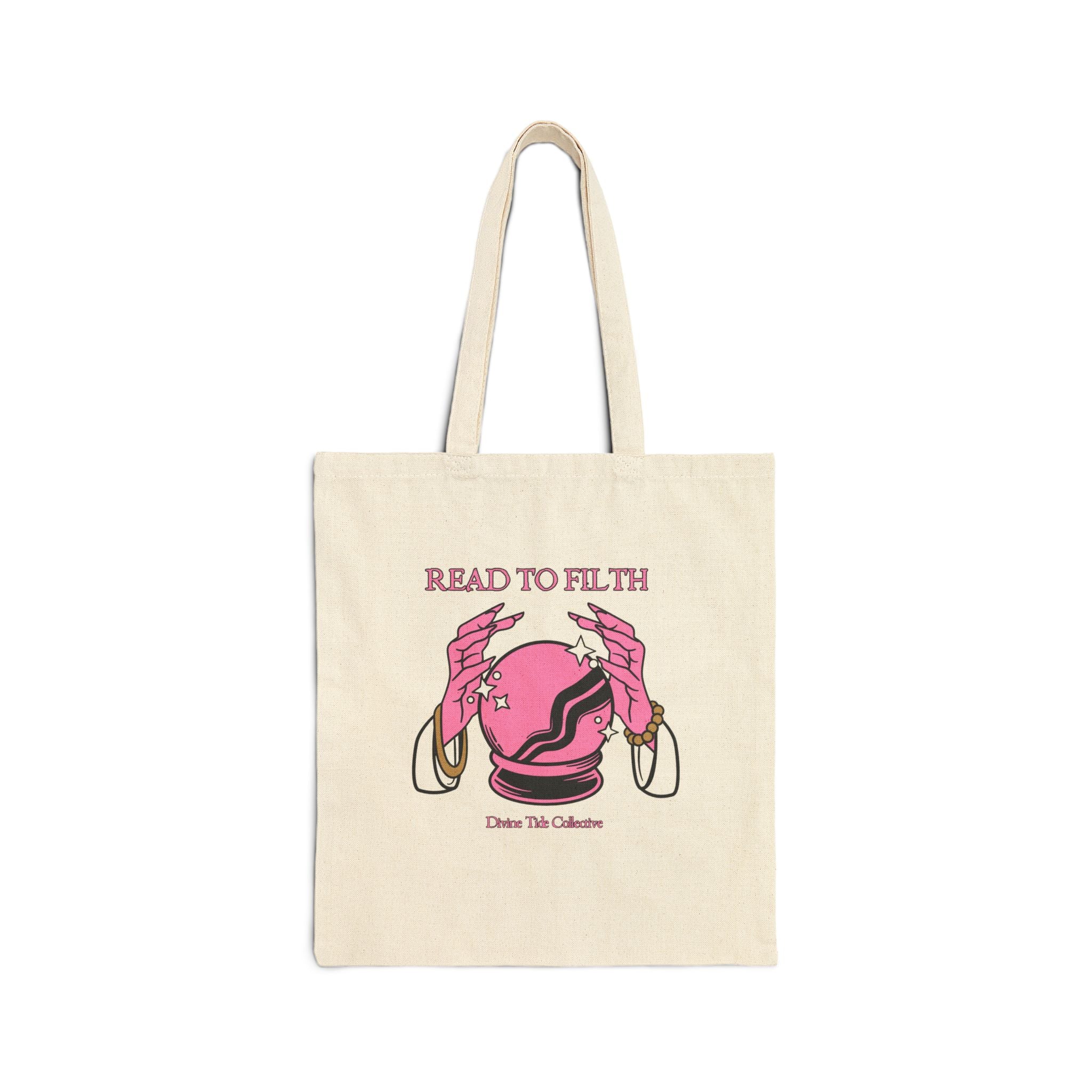 Read To Filth Crystal Ball- Cotton Canvas Tote Bag