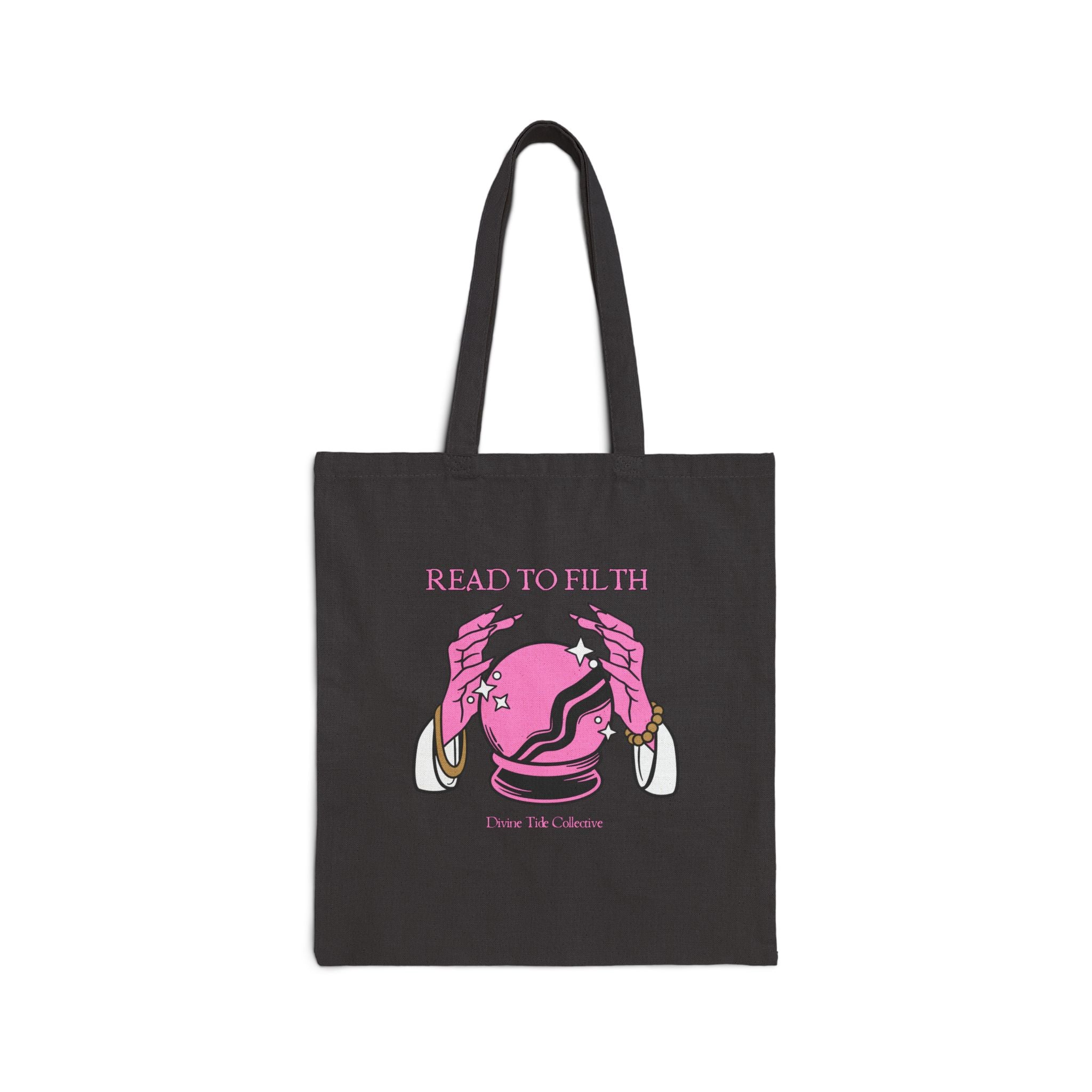 Read To Filth Crystal Ball- Cotton Canvas Tote Bag