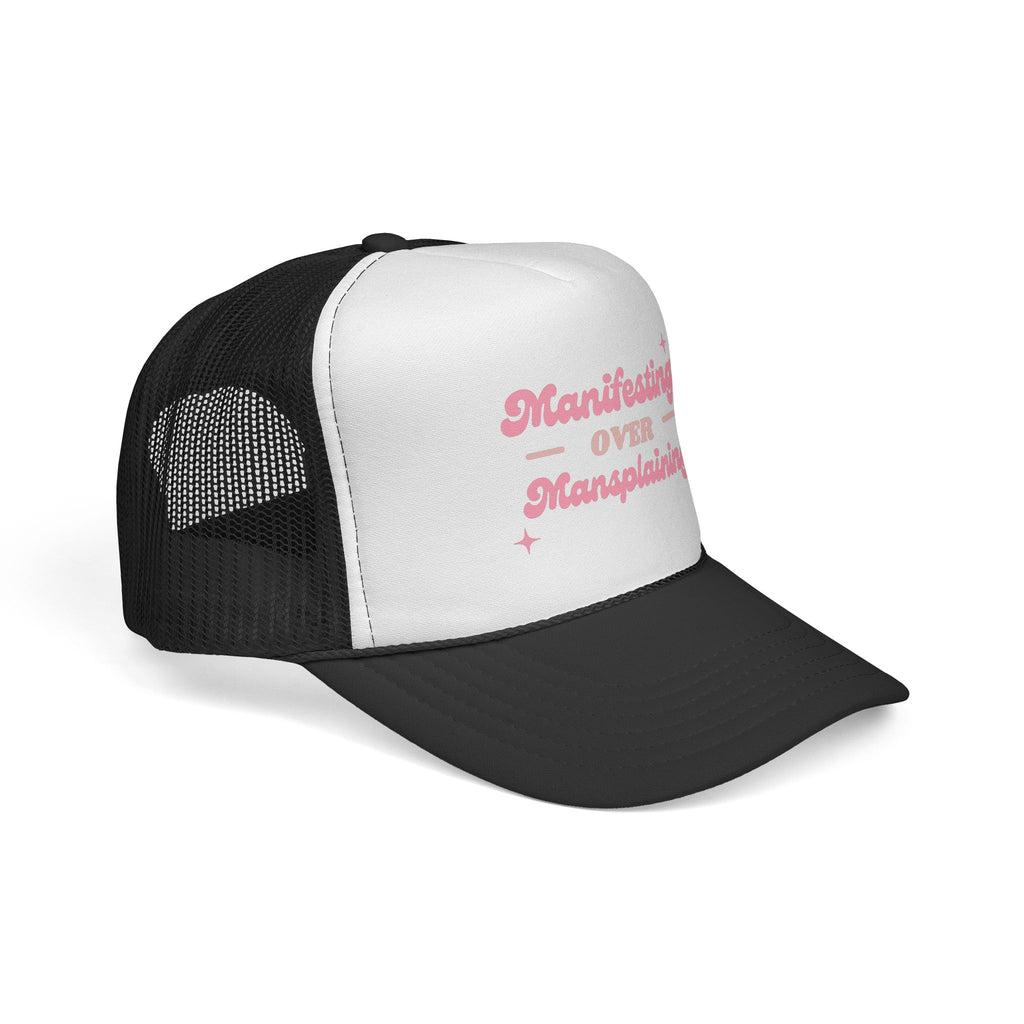 manifesting > mansplaining y2k trucker hat