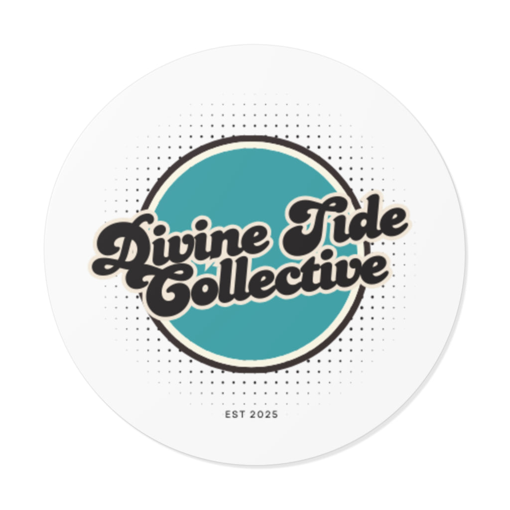 Divine Tide Collective Round Vinyl Sticker