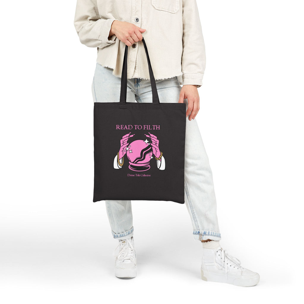 Read To Filth Crystal Ball- Cotton Canvas Tote Bag