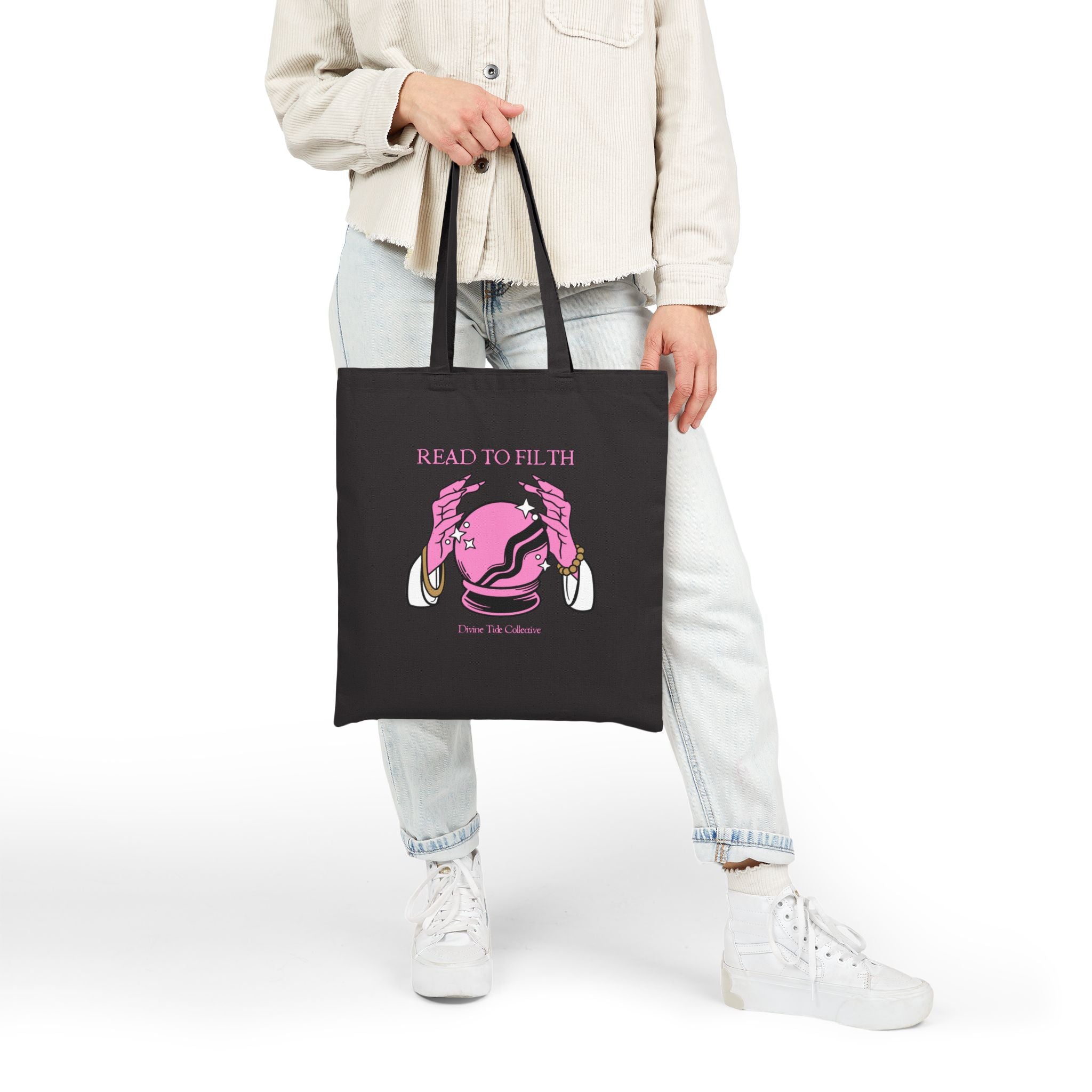 Read To Filth Crystal Ball- Cotton Canvas Tote Bag