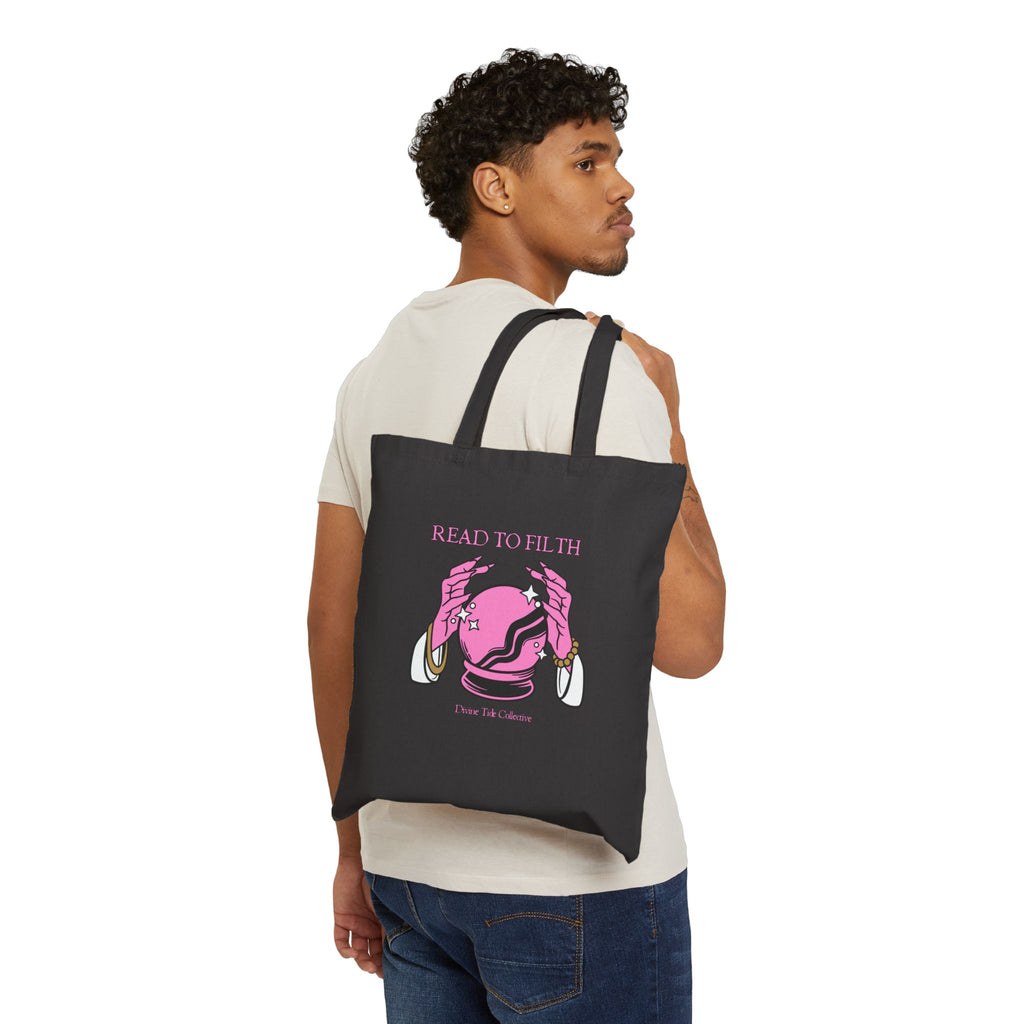 Read To Filth Crystal Ball- Cotton Canvas Tote Bag