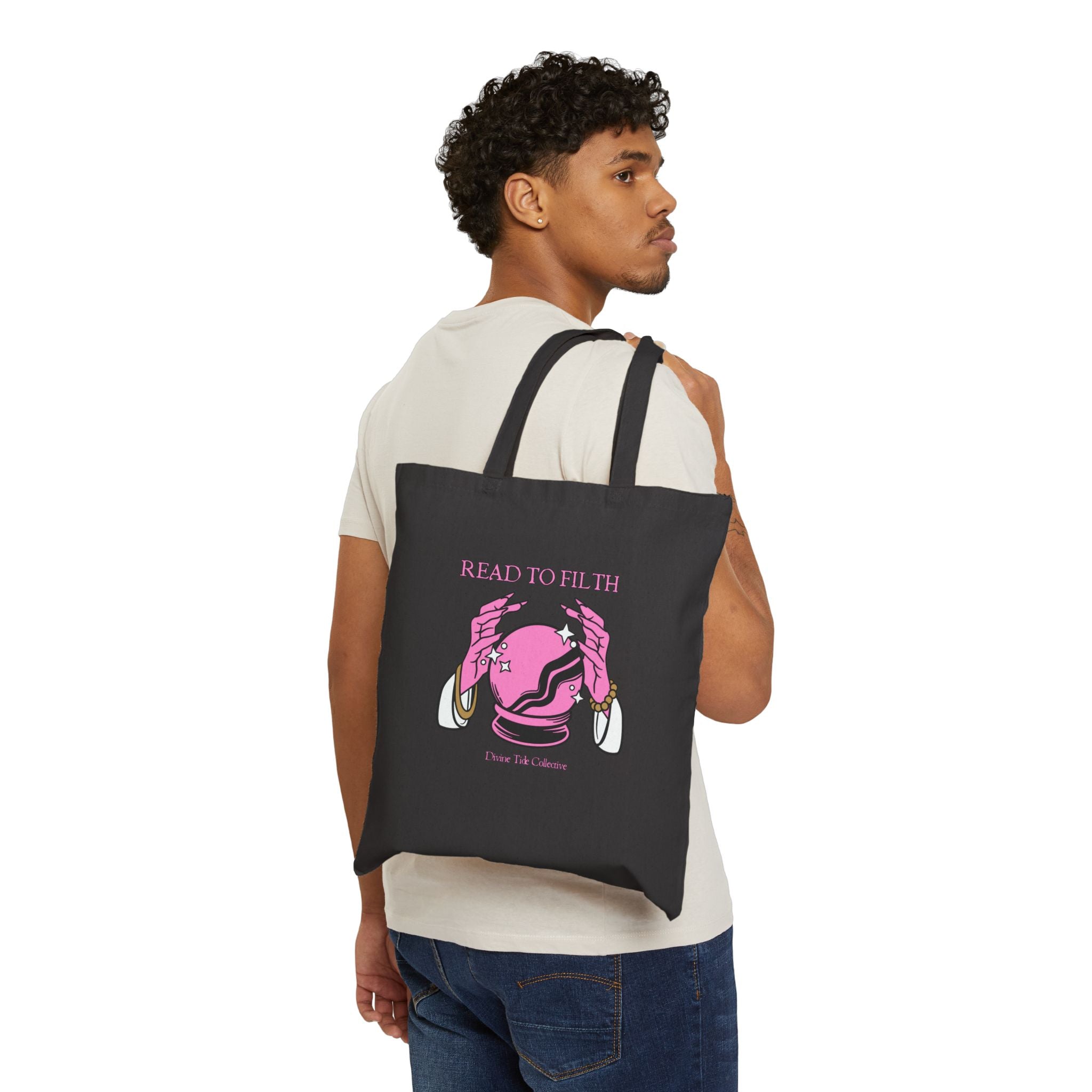 Read To Filth Crystal Ball- Cotton Canvas Tote Bag