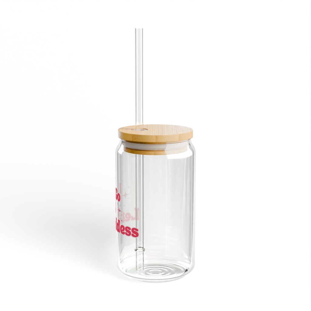 Let Go & Let GODDESS Eco-Friendly Sipper Glass, 16oz