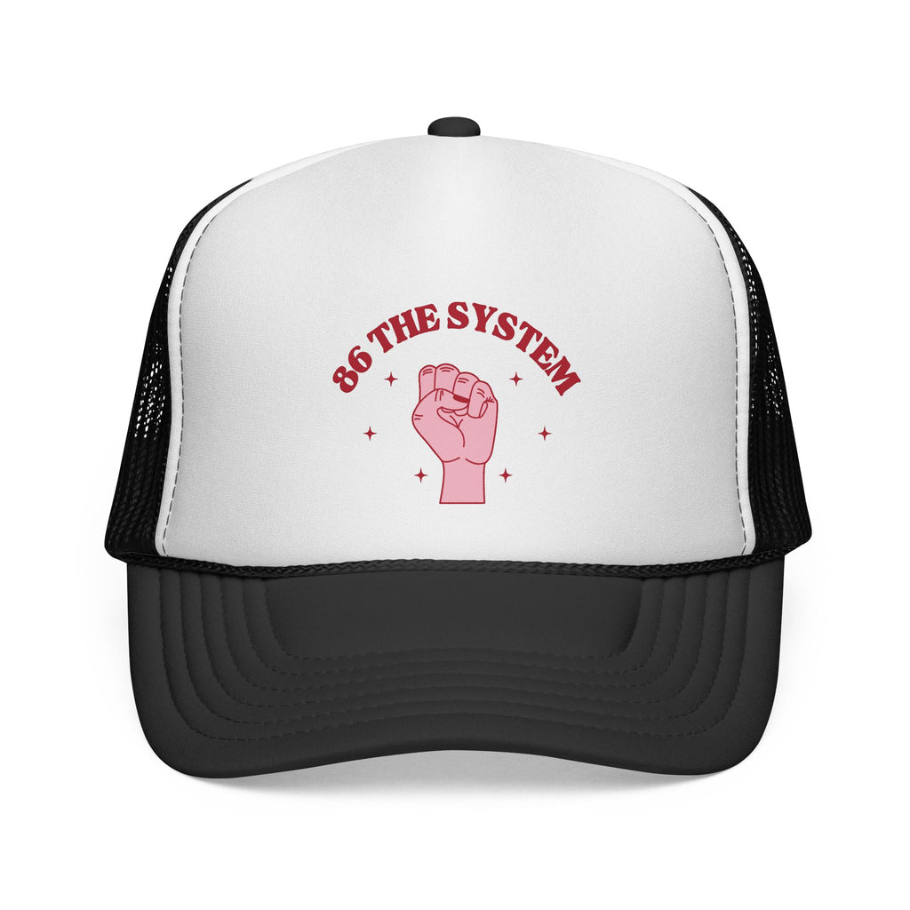 86 the system- retro style trucker hat