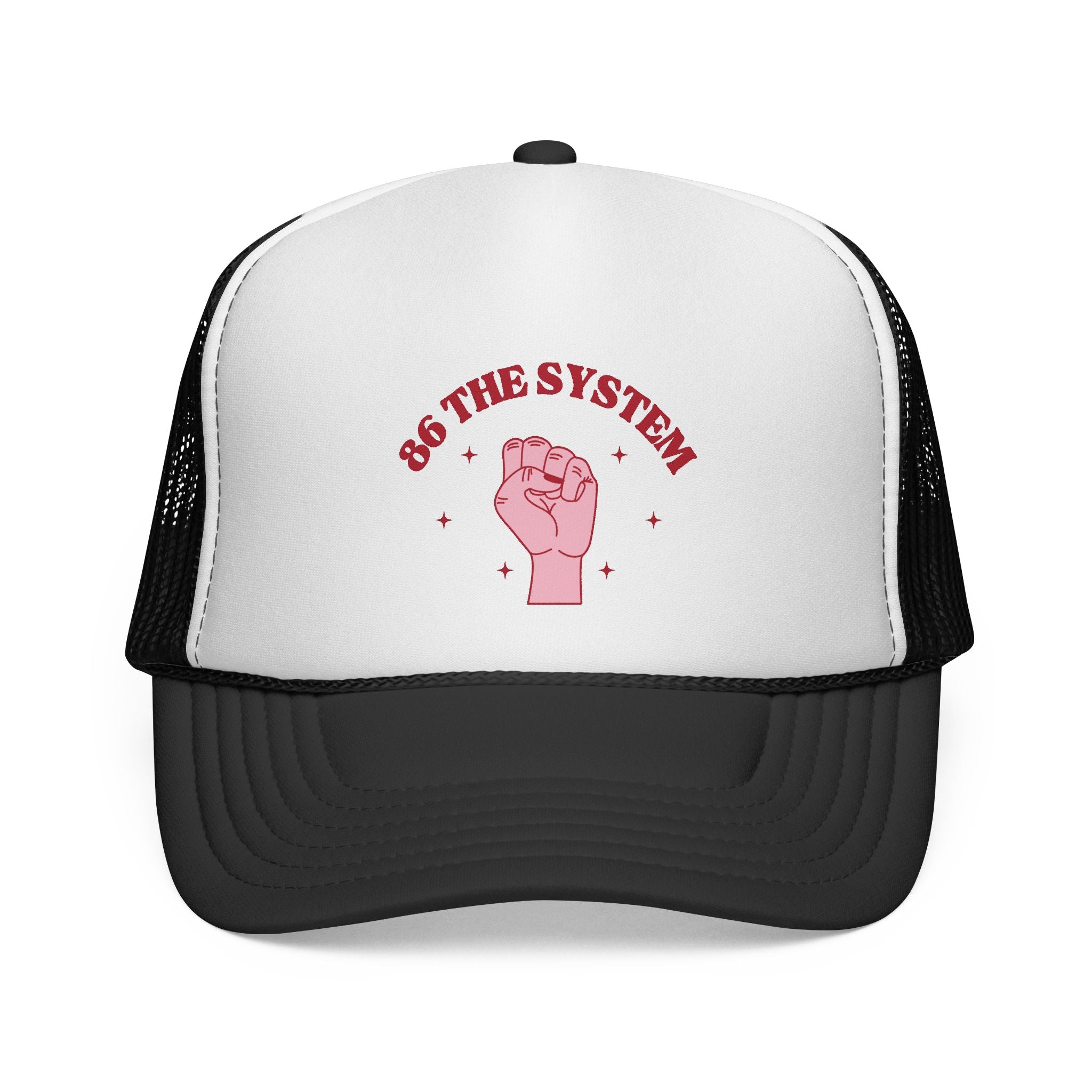86 the system- retro style trucker hat