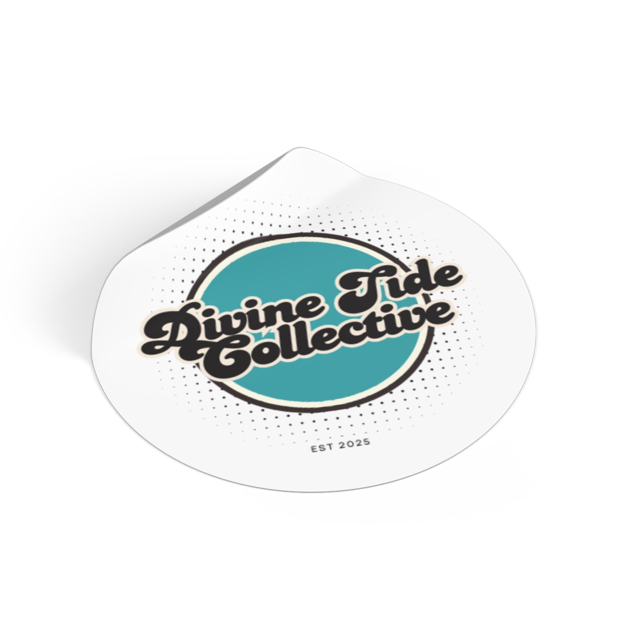 Divine Tide Collective Round Vinyl Sticker