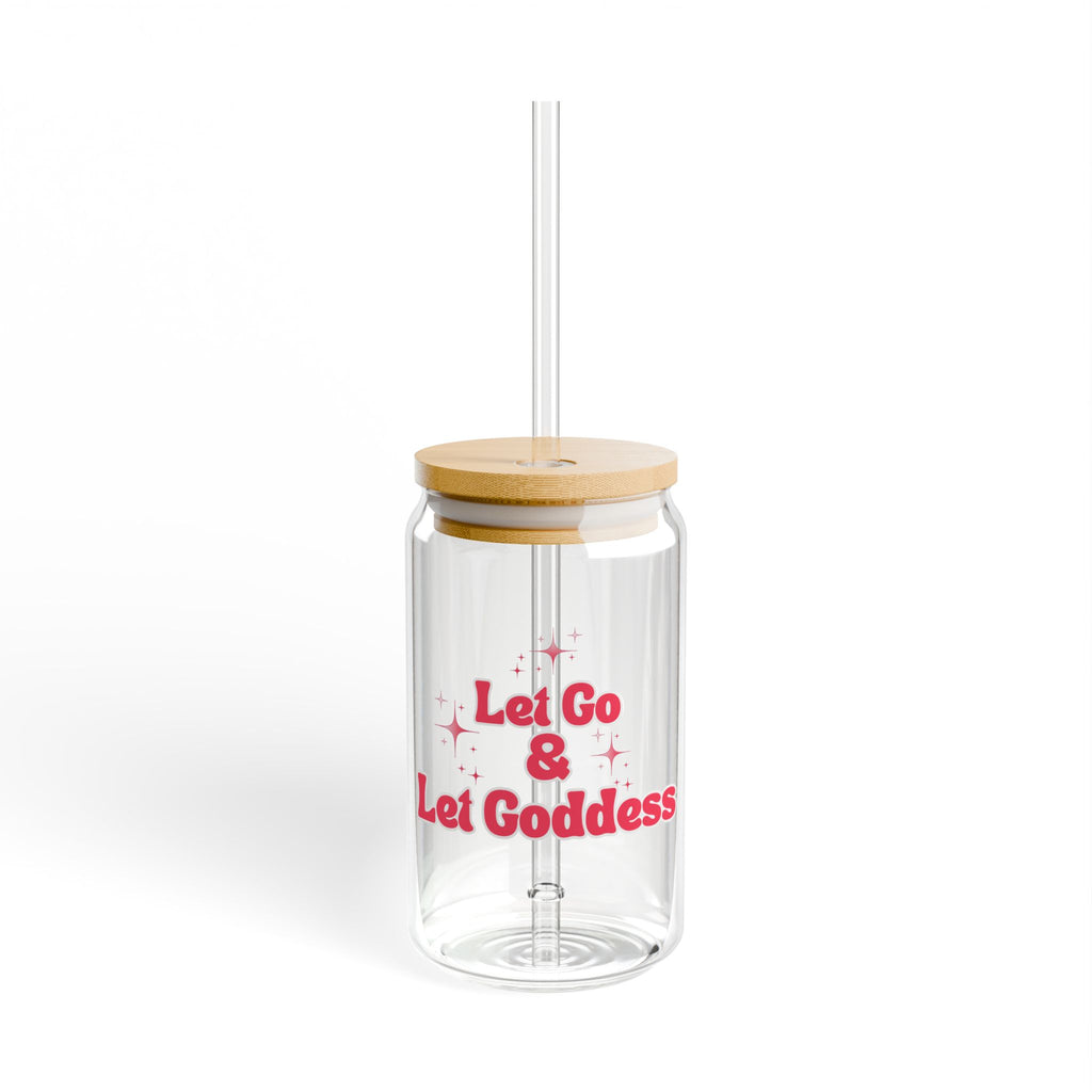 Let Go & Let GODDESS Eco-Friendly Sipper Glass, 16oz
