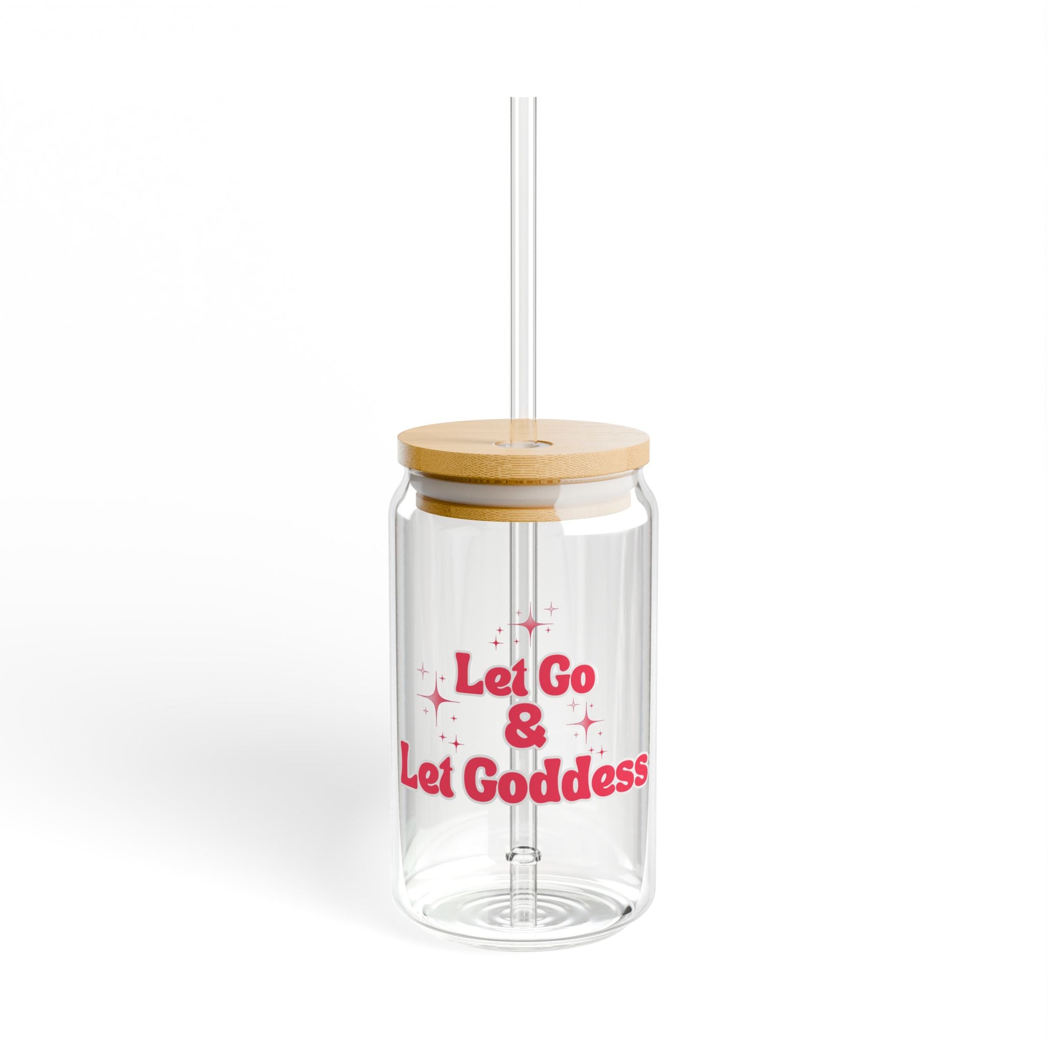 Let Go & Let GODDESS Eco-Friendly Sipper Glass, 16oz