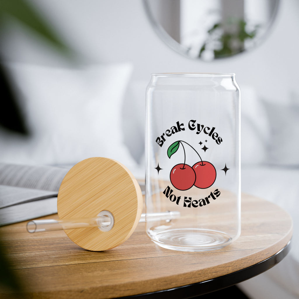 Break Cycles, Not Heats Eco-Friendly Sipper Glass, 16oz