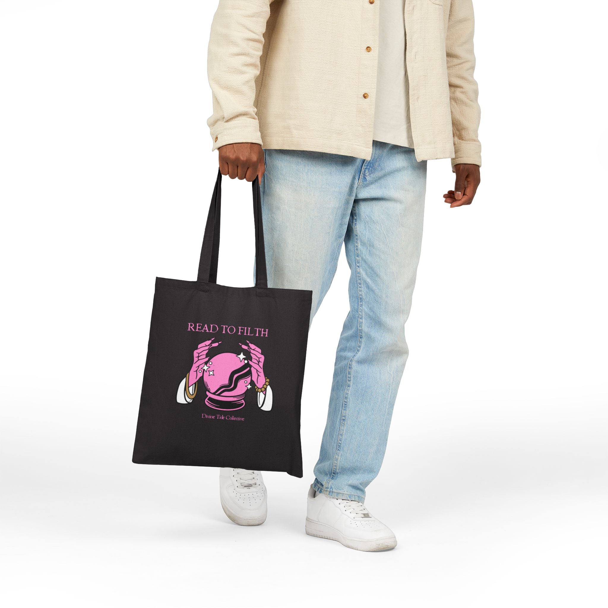 Read To Filth Crystal Ball- Cotton Canvas Tote Bag